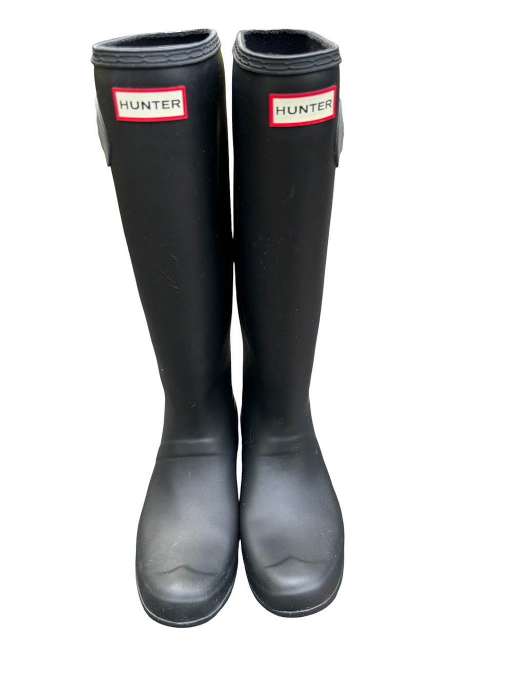 Hunter WFT1000RMA Women's Rain Boots, Size 9 - Black